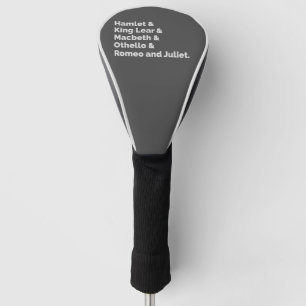 Shakespeare Plays I Golf Headcover