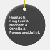 Shakespeare Plays I Keramikornament (Hinten)