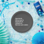 Shakespeare Plays I Pappteller (Party)