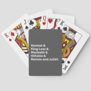 Shakespeare Plays I Spielkarten