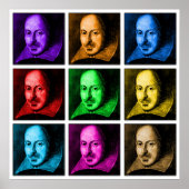 Shakespeare Pop Art Poster (Vorne)