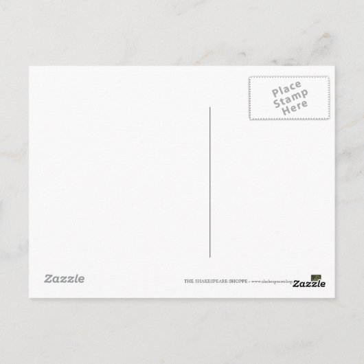 Shakespeare Pop Art Postkarte (Rückseite)