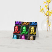 Shakespeare-Pop-Kunst Karte (Gelbe Blume)