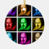 Shakespeare-Pop-Kunst Keramikornament (Vorne)