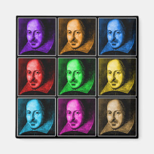 Shakespeare-Pop-Kunst Magnet