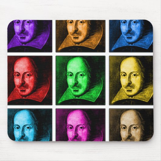 Shakespeare-Pop-Kunst Mousepad (Vorne)