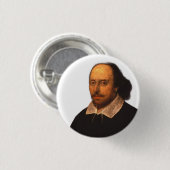 Shakespeare-Portrait Button (Vorne & Hinten)