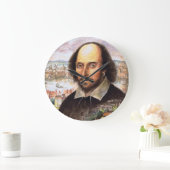 Shakespeare Portrait Clock Große Wanduhr (Zuhause)