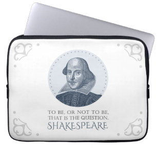 Shakespeare Portrait mit zu sein oder nicht zu zit Laptopschutzhülle