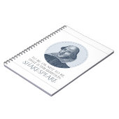 Shakespeare Portrait mit zu sein oder nicht zu zit Notizblock (Linke Seite)