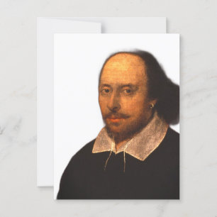 Shakespeare-Portrait Postkarte