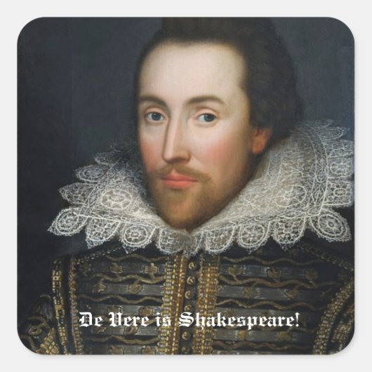 Shakespeare Portrait Stickers (Vorderseite)