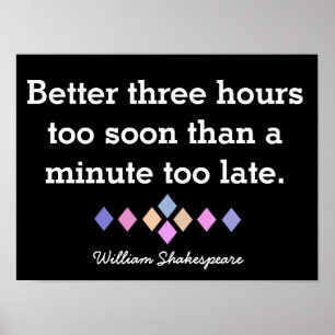 Shakespeare Poster Zitat - Drucken