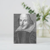 Shakespeare Postkarte (Stehend Vorderseite)
