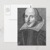 Shakespeare Postkarte (Vorne/Hinten)