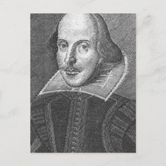 Shakespeare Postkarte (Vorderseite)