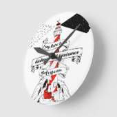 Shakespeare quote 12th night runde wanduhr (Winkel)