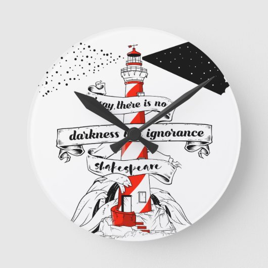 Shakespeare quote 12th night runde wanduhr (Vorderseite)