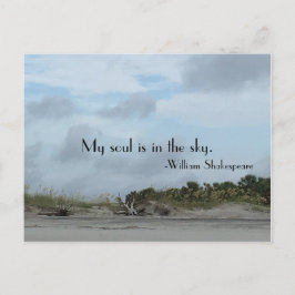 Shakespeare Quote Beach Szene Postkarte
