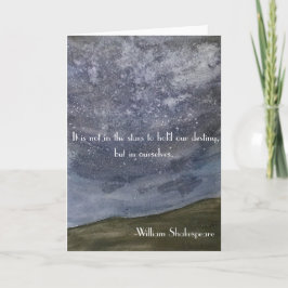 Shakespeare Quote Grußkarte Karte