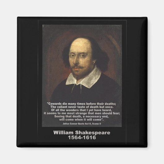 Shakespeare Quote ~ Julius Caesar Magnet (Vorne)