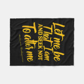 Shakespeare Quote Much Ado About Nothing Gift Play Fleecedecke (Vorderseite (Horizontal))