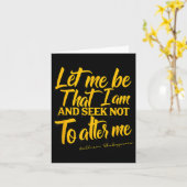 Shakespeare Quote Much Ado About Nothing Gift Play Karte (Gelbe Blume)