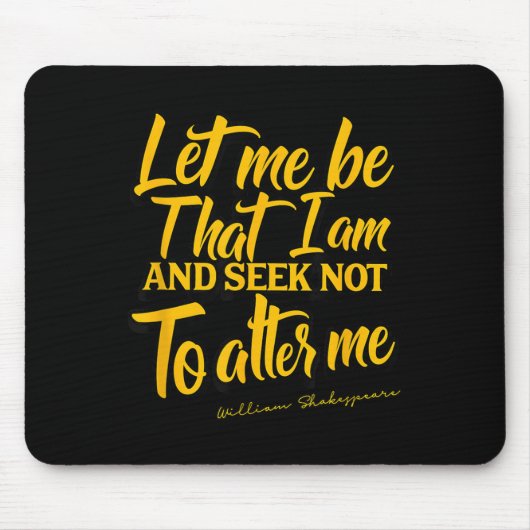 Shakespeare Quote Much Ado About Nothing Gift Play Mousepad (Vorne)