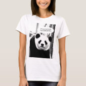 Shakespeare Quote Panda Bär individuell anpassbare T-Shirt (Vorderseite)