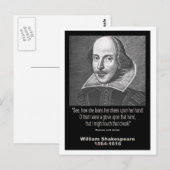 Shakespeare Quote ~ Romeo und Julia Postkarte (Vorne/Hinten)