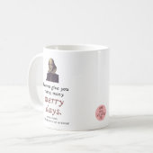 Shakespeare Quote Spaß an der dunklen Akademie glü Kaffeetasse (Vorderseite Links)