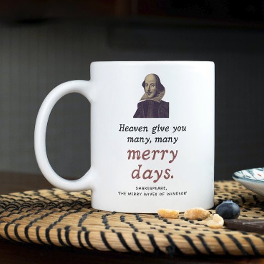 Shakespeare Quote Spaß an der dunklen Akademie glü Kaffeetasse