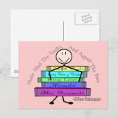 Shakespeare Quote Stick People Design Postkarte (Vorne/Hinten)