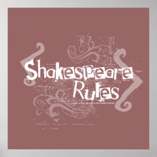Shakespeare-Regeln Poster