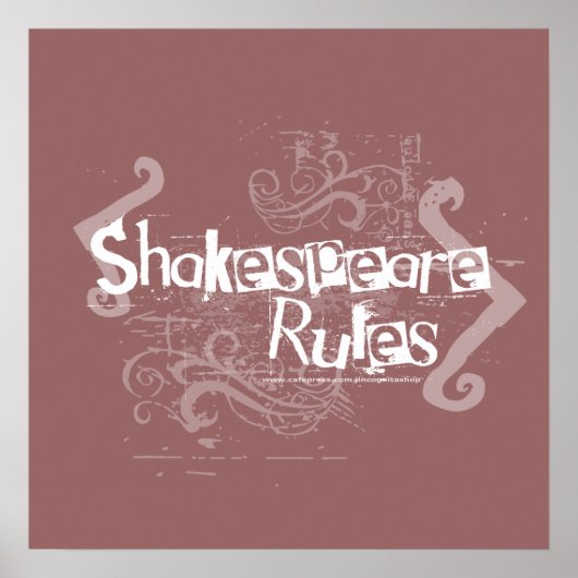 Shakespeare-Regeln Poster (Vorne)