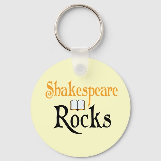 Shakespeare Rocks Schlüsselanhänger Geschenk (Vorderseite)