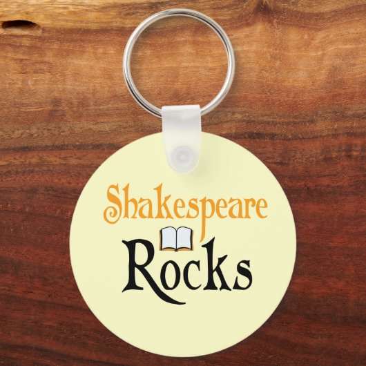 Shakespeare Rocks Schlüsselanhänger Geschenk (Vorderseite)