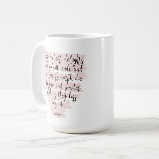 Shakespeare Romeo und Julia Quote Kaffeetasse (Vorderseite Links)