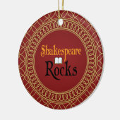 Shakespeare schaukelt Rot und Keramikornament (Links)