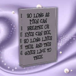 Shakespeare - So lange Männer...... | Fotoblock