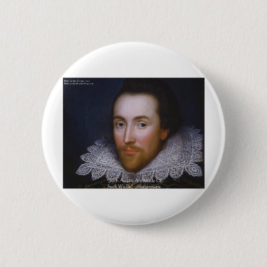 Shakespeare "So We Be" Zitate von Weisheit und T-S Button (Vorderseite)