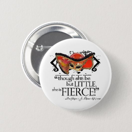 Shakespeare-Sommernachtstraum-heftiges Zitat Button (Vorne & Hinten)