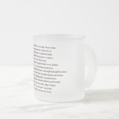 Shakespeare-Sonett 116 (CXVI) auf Pergament Mattglastasse (VorderseiteRechts)