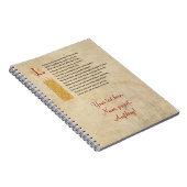 Shakespeare-Sonett 116 (CXVI) auf Pergament Notizblock (Rechte Seite)