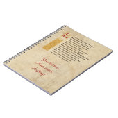 Shakespeare-Sonett 116 (CXVI) auf Pergament Notizblock (Linke Seite)