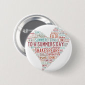 Shakespeare-Sonett 18 Button (Vorne & Hinten)