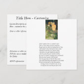 Shakespeare-Sonett # 18 Einladung (Vorne/Hinten)