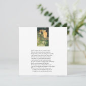 Shakespeare-Sonett # 18 Einladung (Stehend Vorderseite)