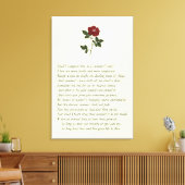 Shakespeare-Sonett # 18 Leinwanddruck (Insitu (Wohnzimmer))