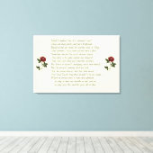 Shakespeare-Sonett # 18 Leinwanddruck (Insitu (Holzboden))